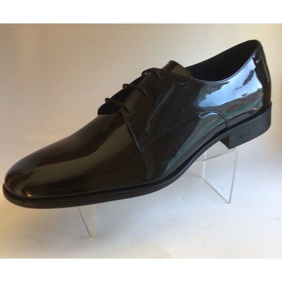 NEW BOSS Colby Derby Black Patent Leather Shoes (Size12 UK/13 US) - Picture 1 of 12